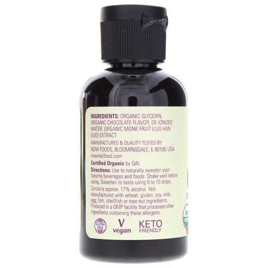 Organic Monk Fruit Liquid Sweetener, NOW